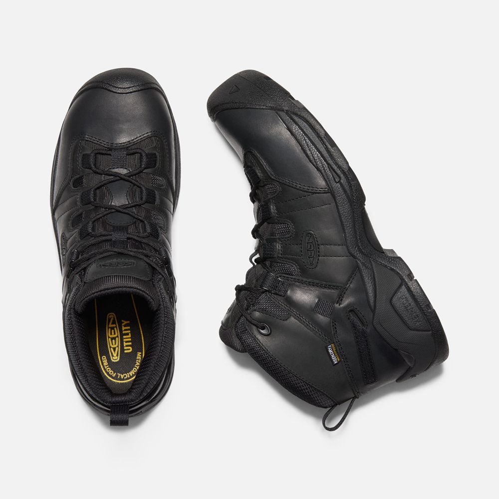 Botte de Travail Keen Homme Noir | Detroit Xt+ Waterproof (Carbon-Fiber) | JIWMU-1968